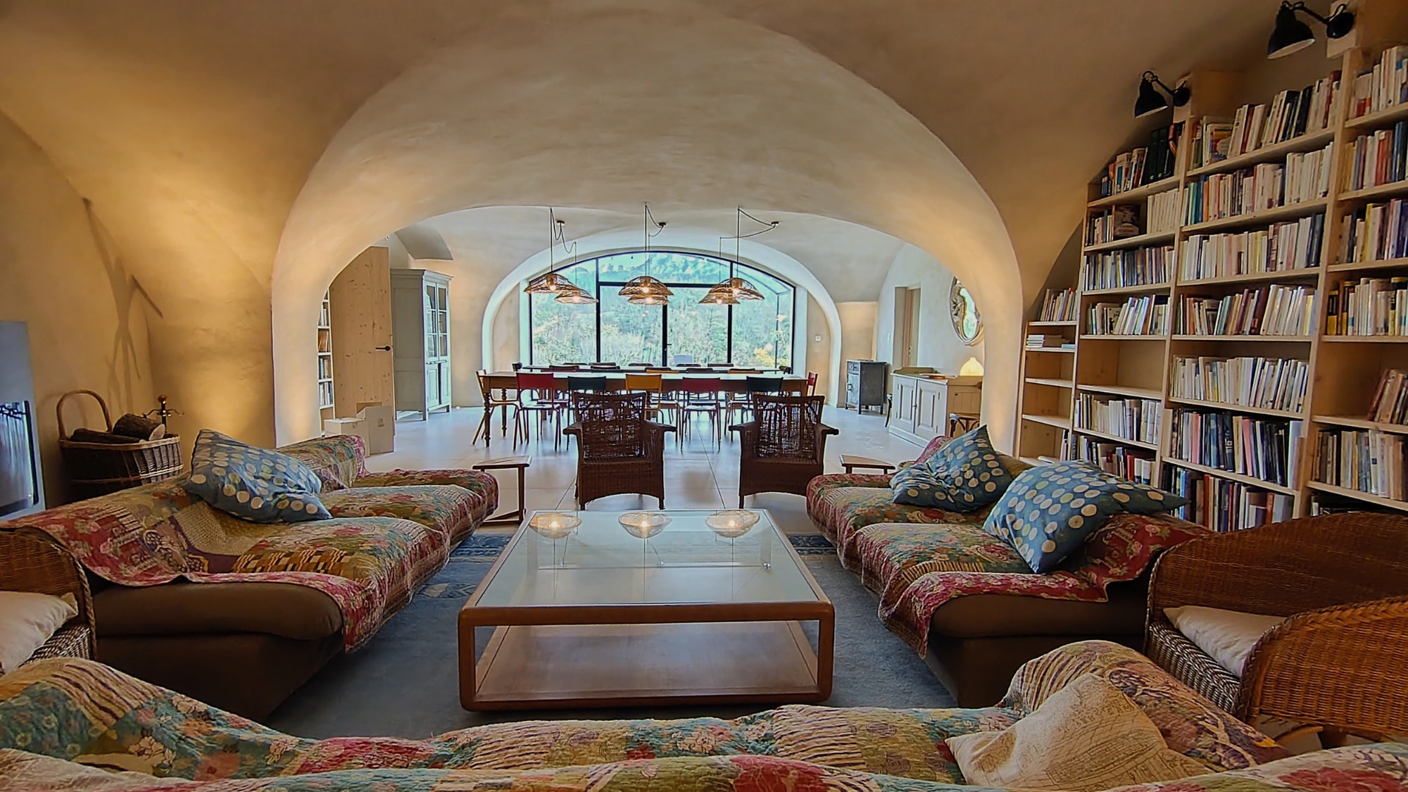 Espace commun lors des séjours de répit et de reconstruction en Drôme