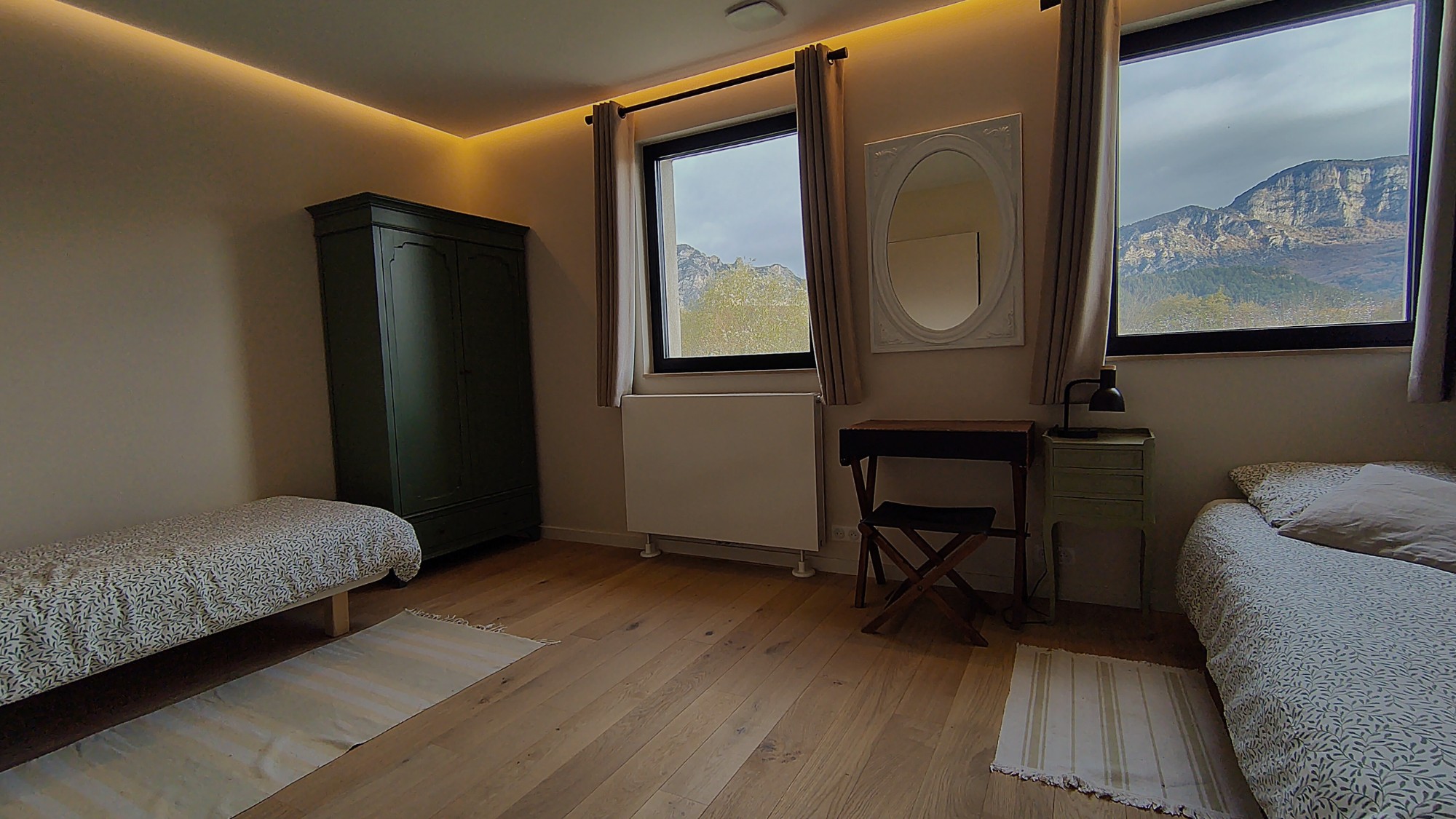 Chambre lors des séjours de répit et de reconstruction en Drôme