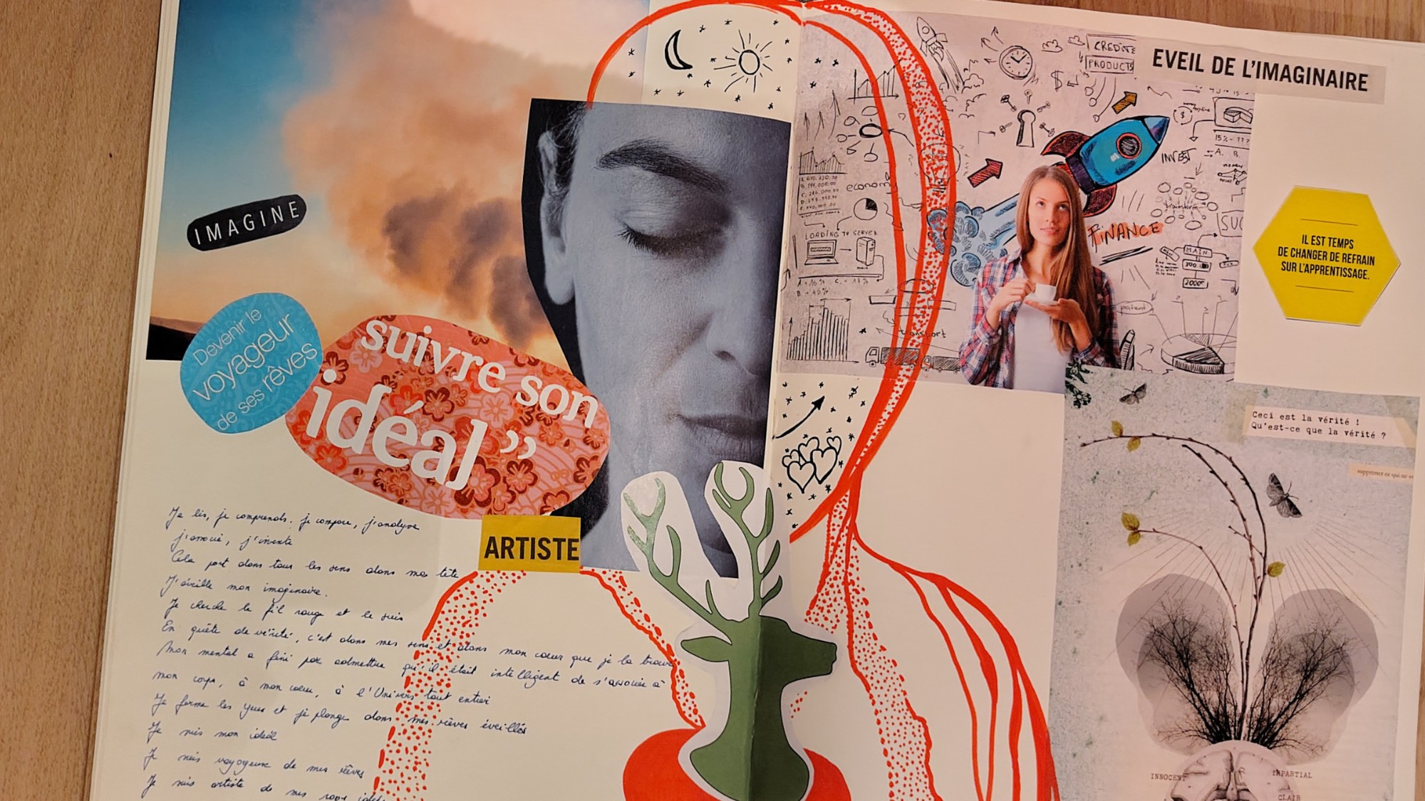 temps de pratique créative lors de séjours de répit et de reconstruction au Quinson