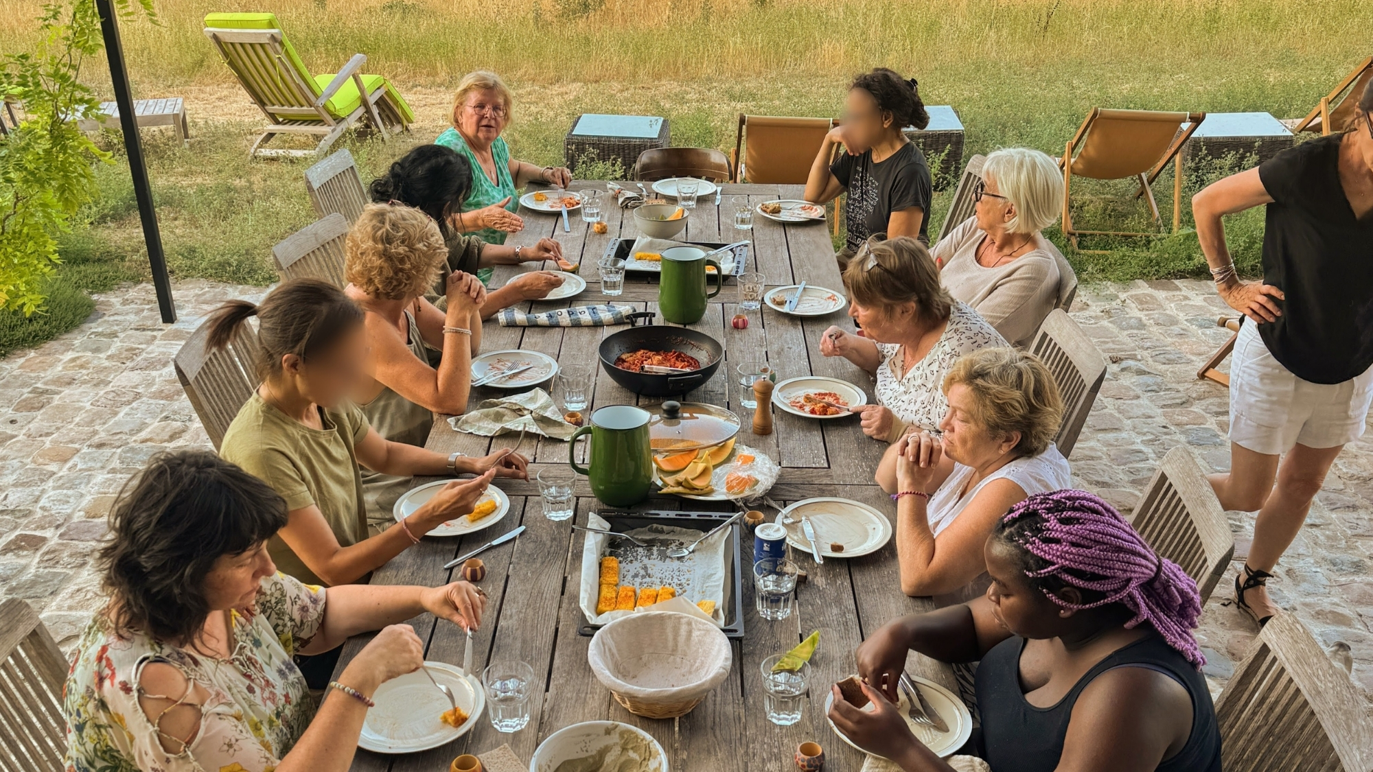 Cuisine commune lors de séjours un temps hors du temps en Drôme